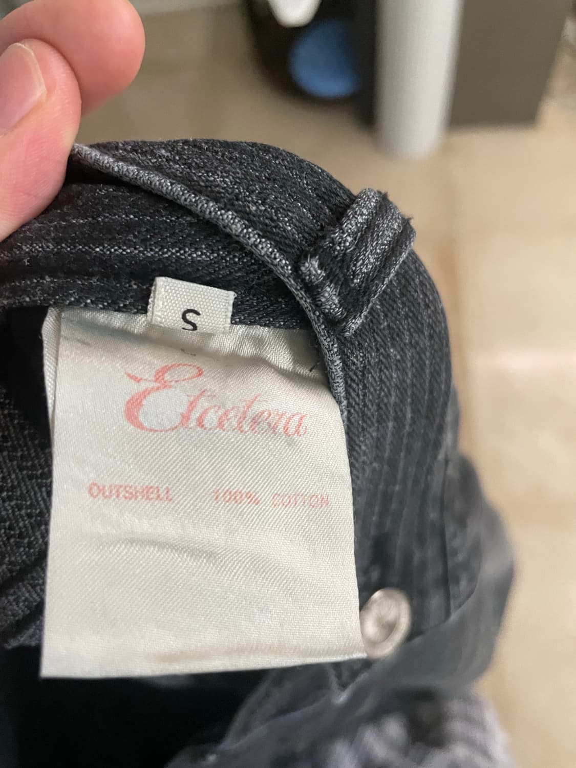 ETCE vertical baggy jean (indigo black) 상품이미지4