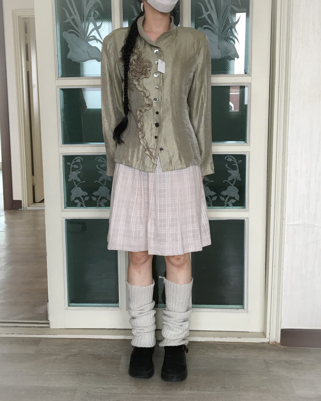 Corsage point glossy jacket 상품이미지5
