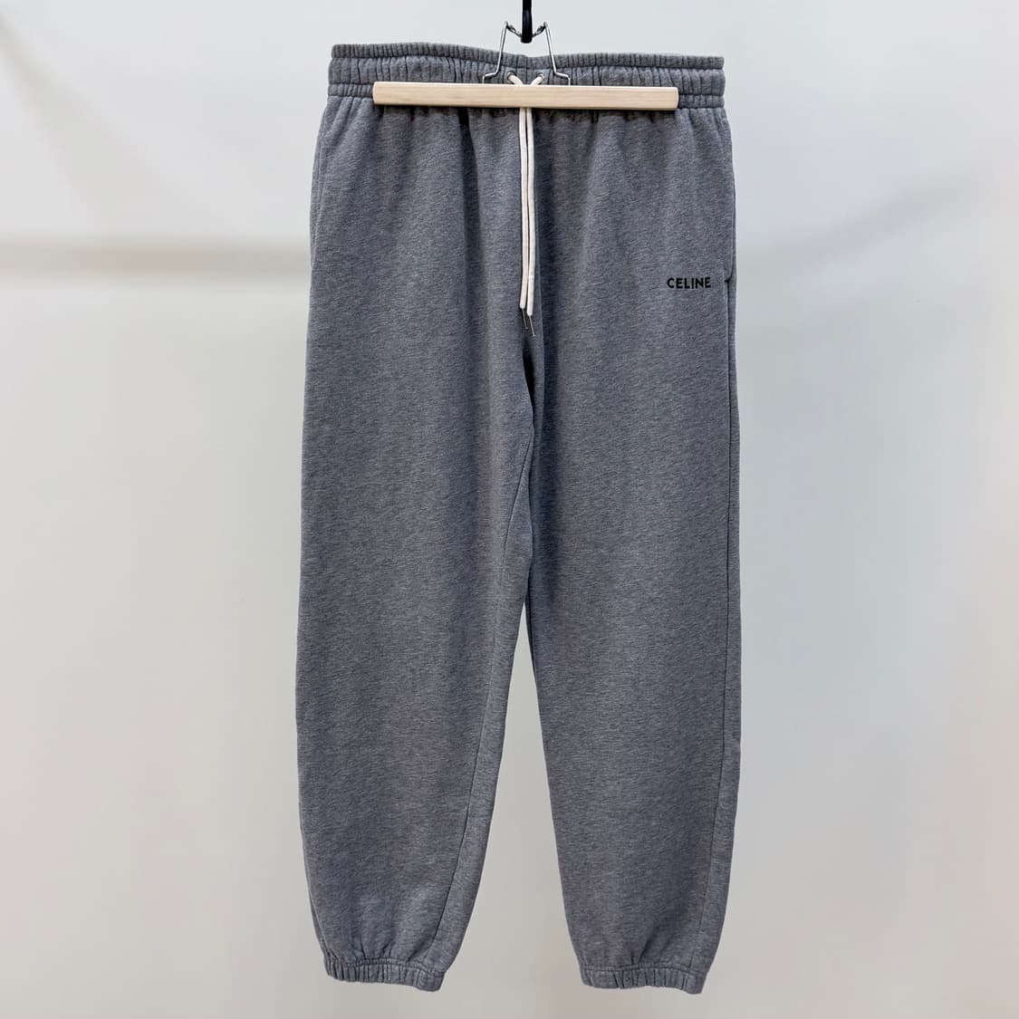 [S+급/XL] 셀린느 코튼 트레이닝 조거팬츠 그레이 상품이미지1