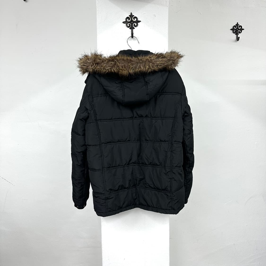 black fur down jacket 상품이미지5