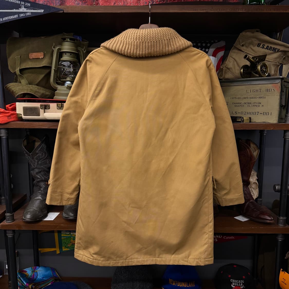 90s McGregor 맥그리거 스웨터 카라 스포츠 헌팅 코트  상품이미지2