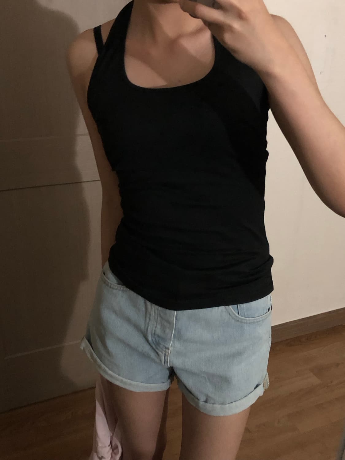 Forever21 데님 롤업 숏팬츠 연청 상품이미지3