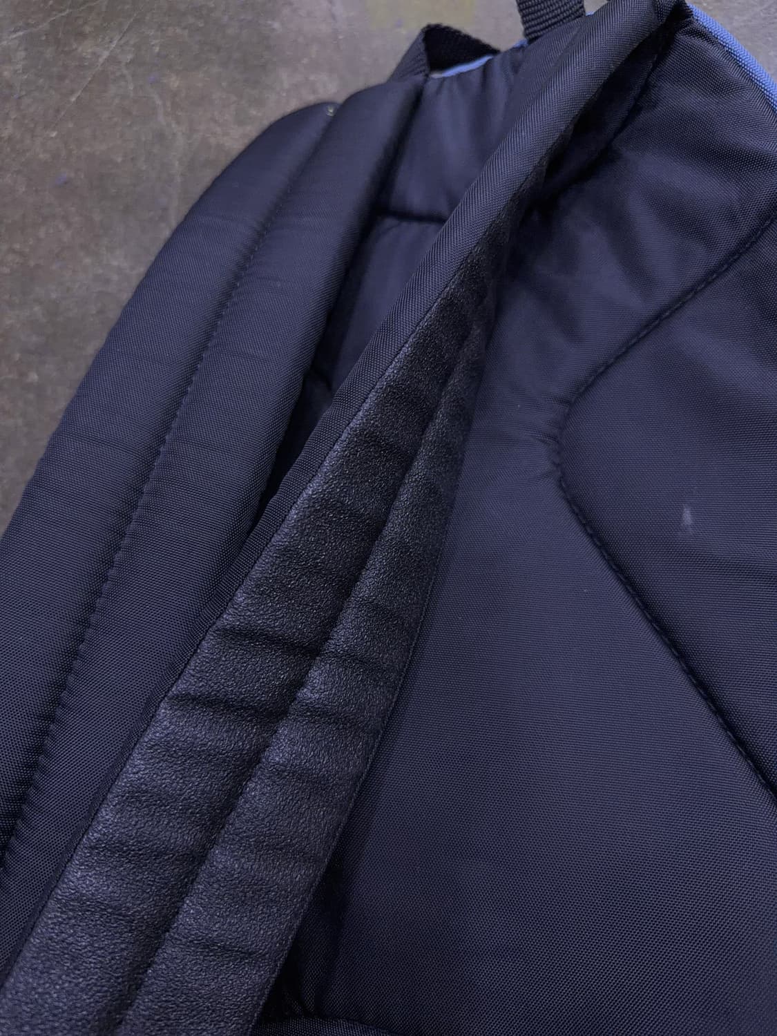 이스트팩 럭색 가죽 배색 블루 백팩 상품이미지8