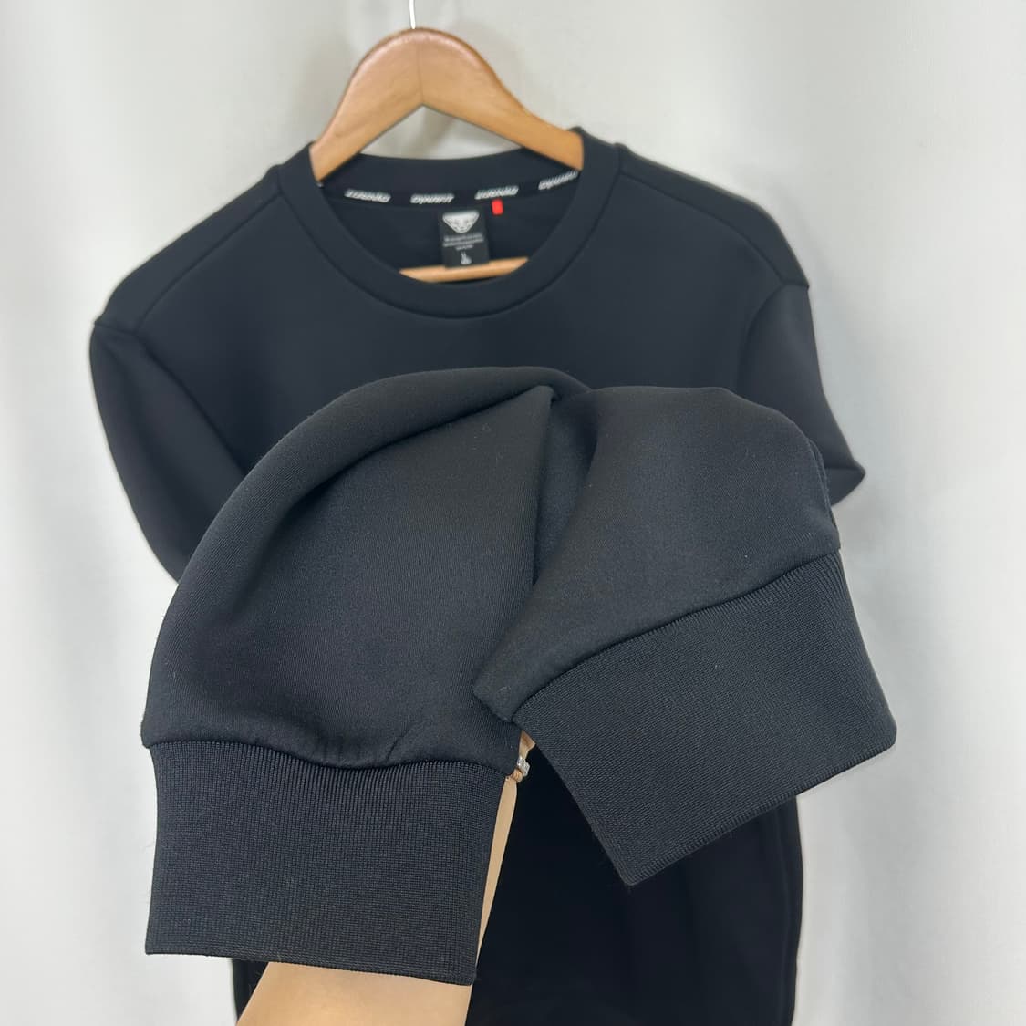 다이나핏 남자 스판 맨투맨티셔츠 검정 L 100 상품이미지4