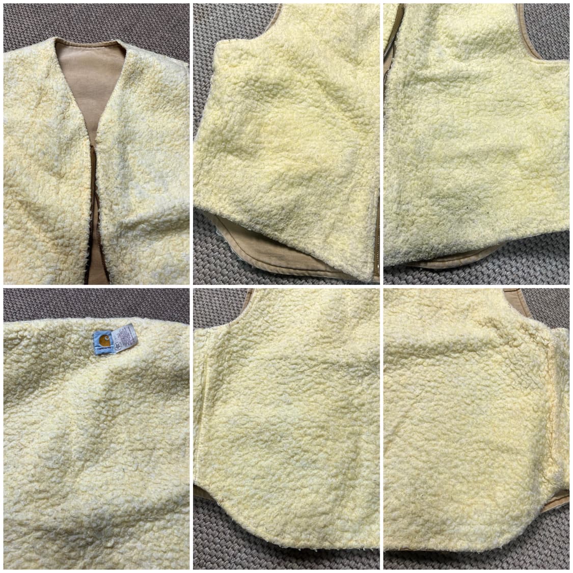 칼하트 6SV 덕 캔버스 쉐르파 워크 베스트 XL 상품이미지9