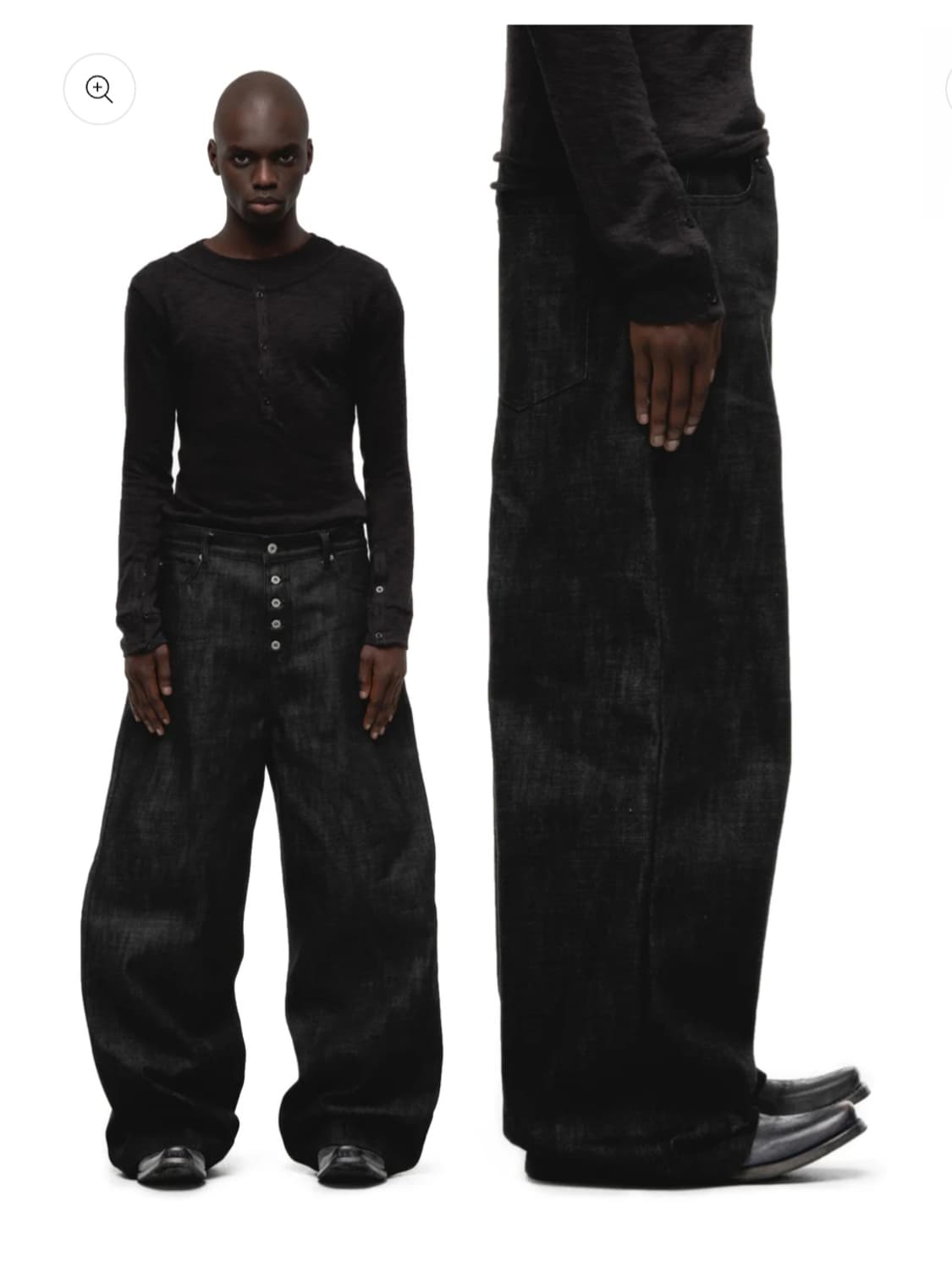 RAW DENIM JAPANESE LOOSE FIT BLACK 상품이미지1