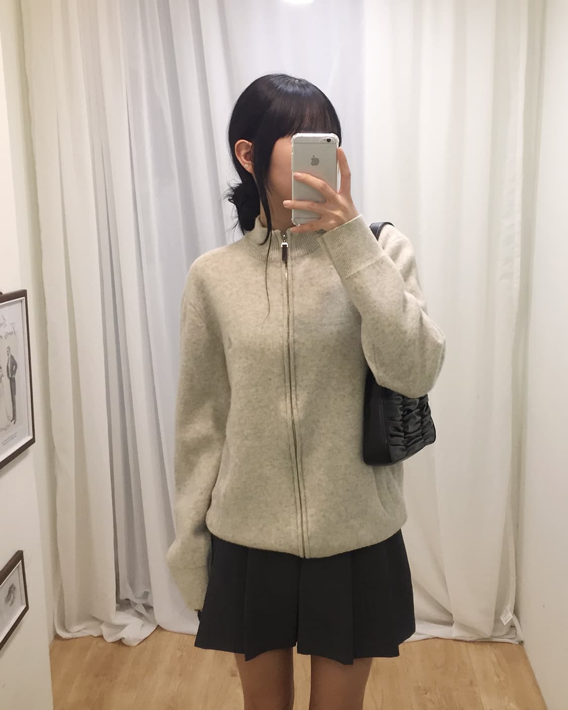 Women Beanpole Knit Zip-up 100 상품이미지1