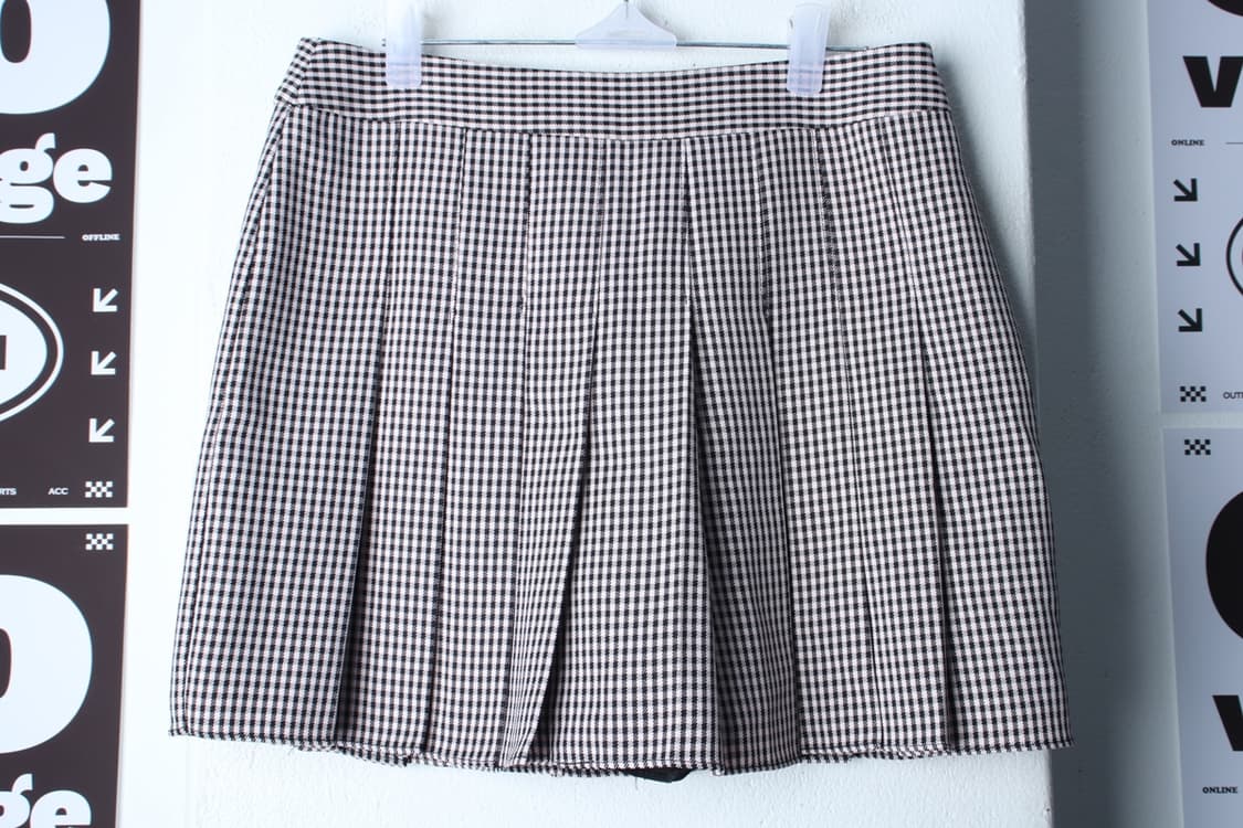 W(M) 브랜드빈티지 스커트 치마 새상품 A라인 체크 핑크-P9912 상품이미지2