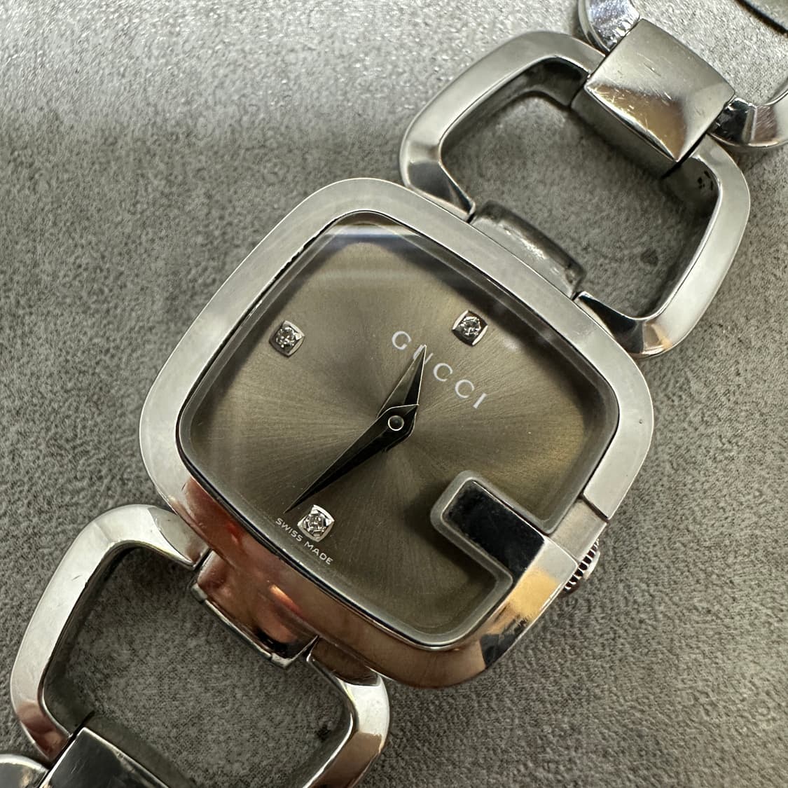구찌 3P 다이아 메탈 시계 125.5 상품이미지2