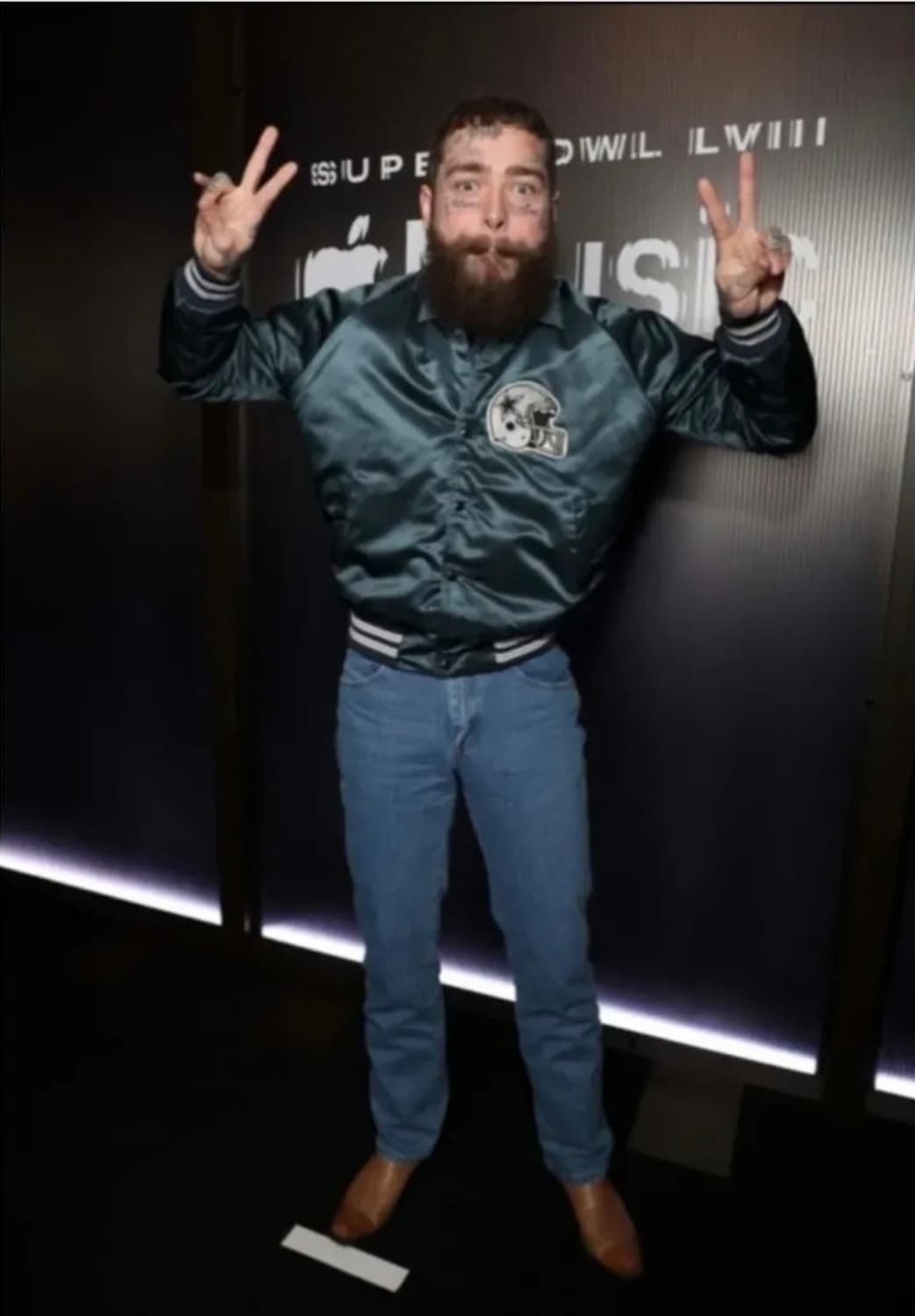 (포스트 말론 착용)90's 초크라인 댈러스 카우보이 새틴 바시티 자켓 상품이미지9