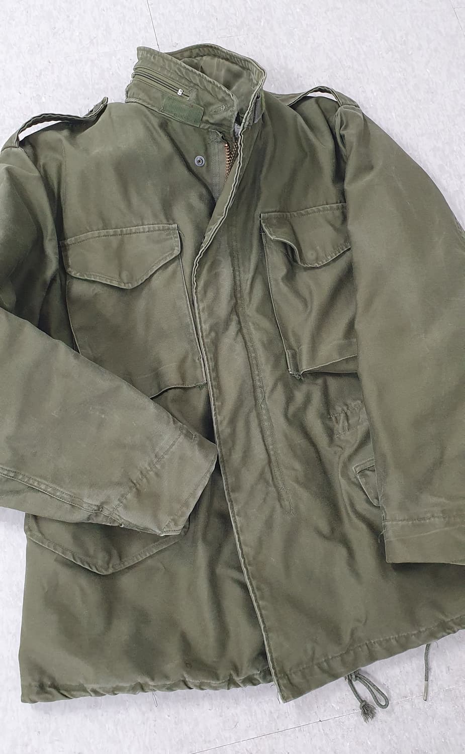 미군 오리지널 m65 필드자켓 미디움숏 '82년도 민트급 상품이미지2