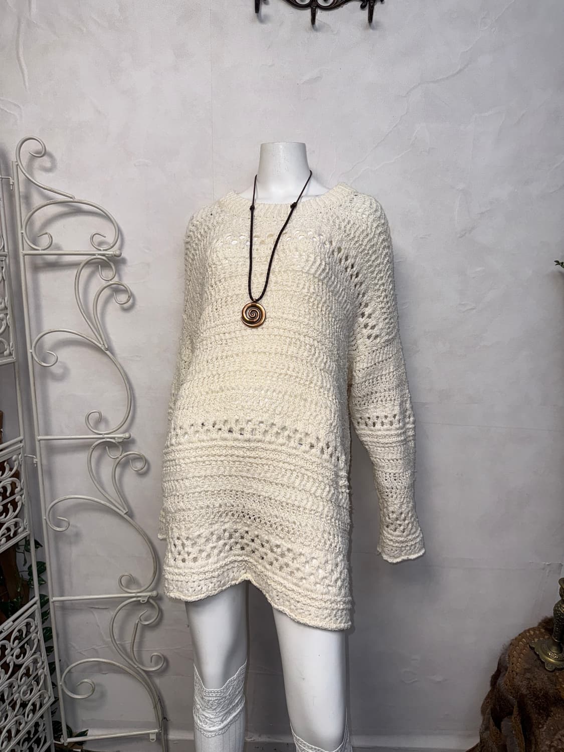 Ivory over loose knit ops 상품이미지1