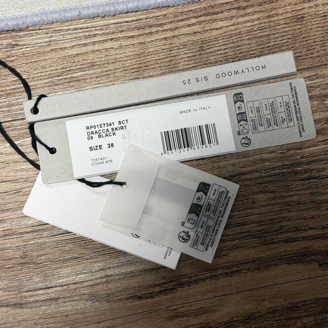 (38사이즈)릭오웬스 25SS dracca 비대칭 스커트 sct 상품이미지7