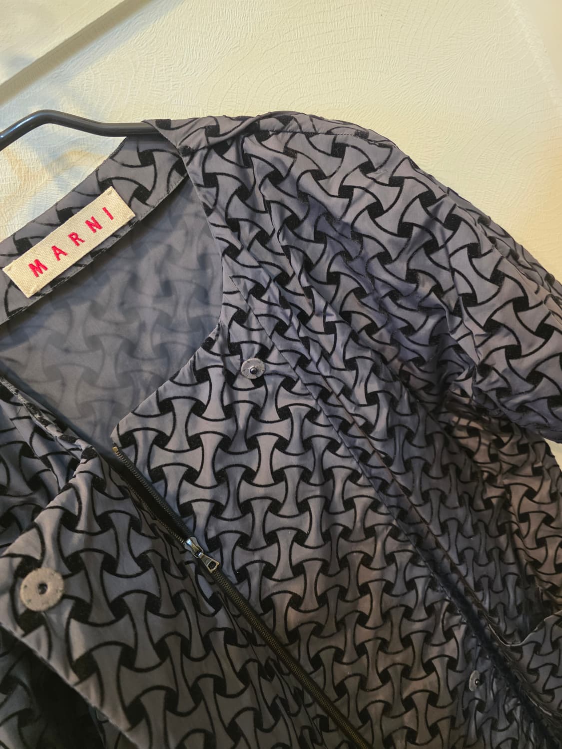 마르니 패턴 반팔 롱 가디건 상품이미지1