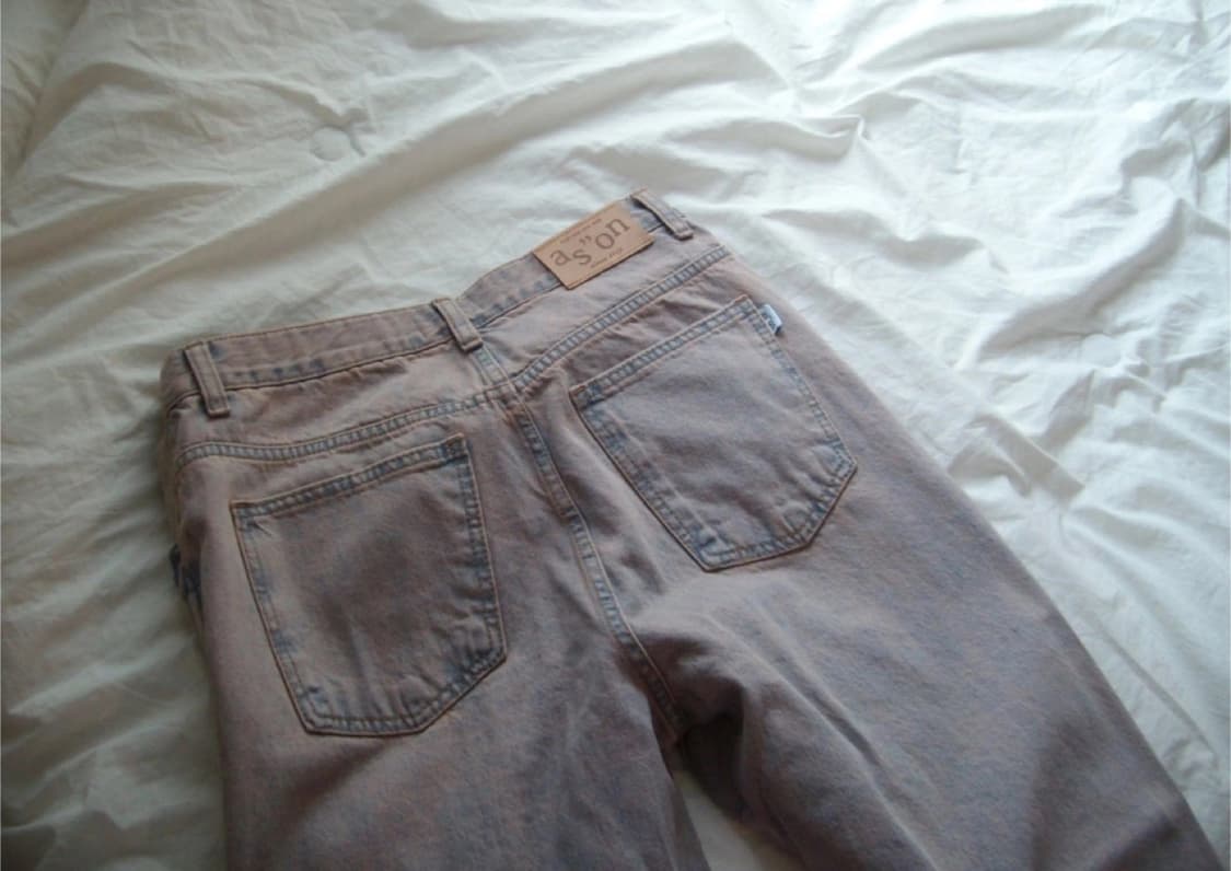애즈온 데님 와이드팬츠 판매 M 상품이미지3