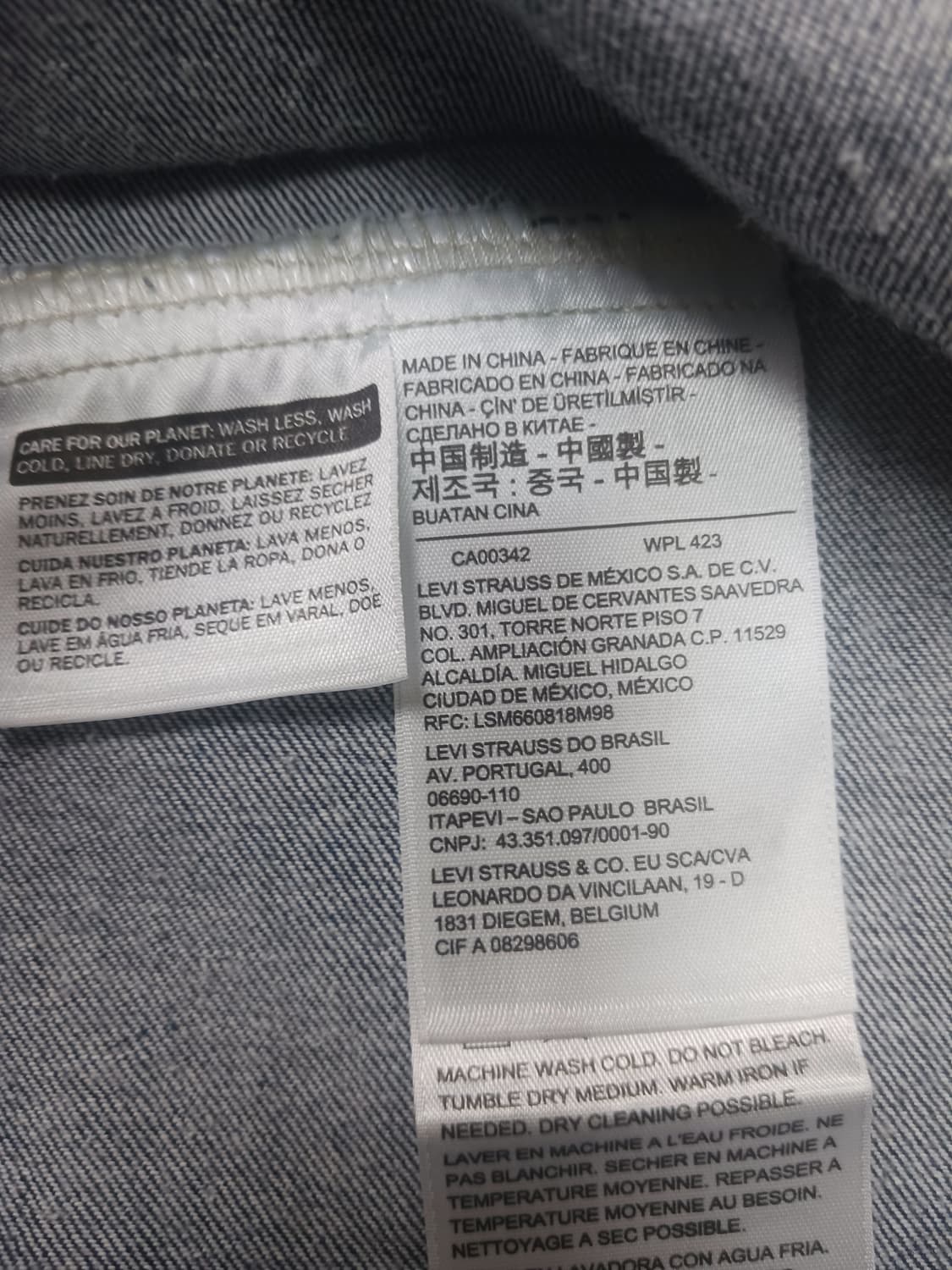 [XL] 리바이스 엔지니어드 프리미엄 오리지널 트러커 자켓 마블 워싱 상품이미지10