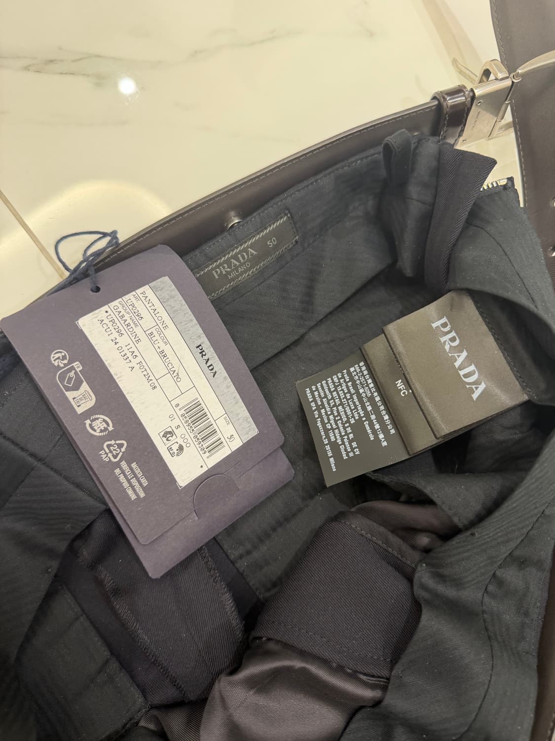 프라다 컬렉션 벨트슬렉스 상품이미지5