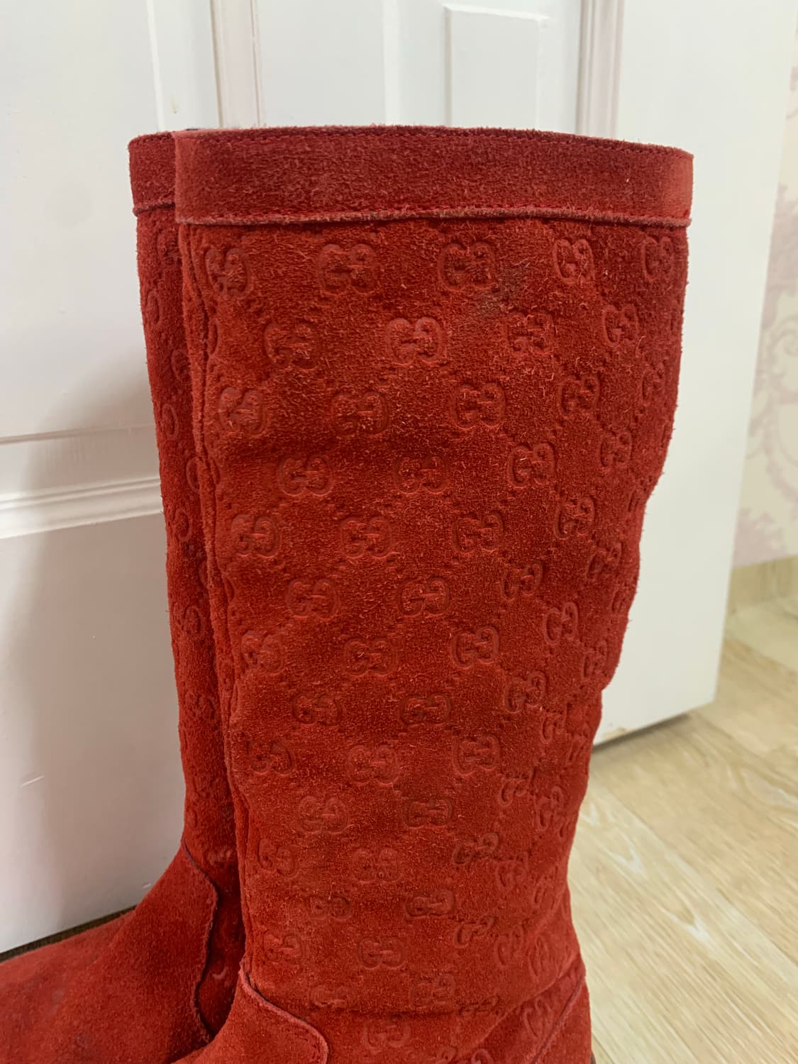 gucci 구찌 스웨이드 자카드 부츠 상품이미지3