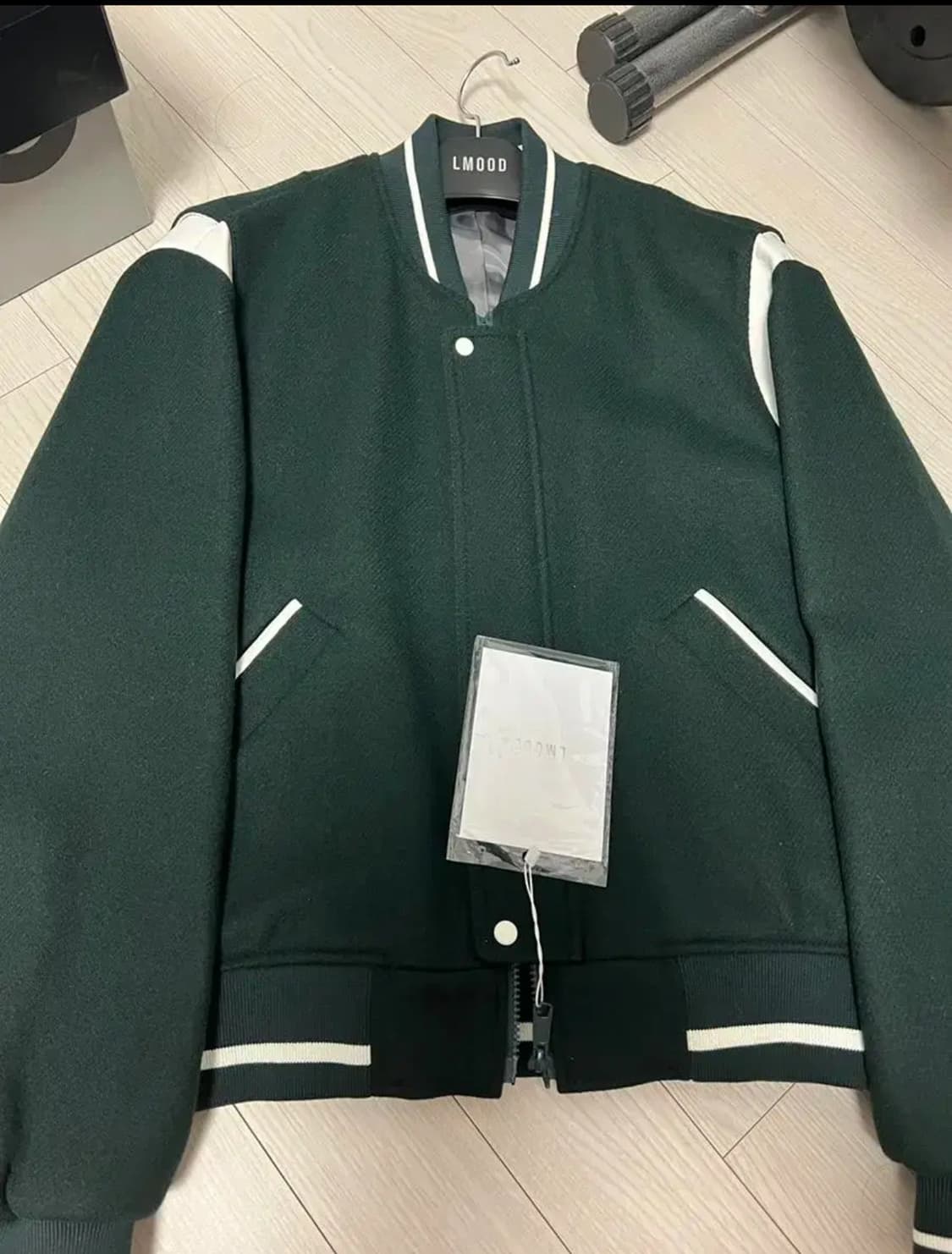 엘무드 프레피 스타디움 자켓 딥 그린 48size 상품이미지2