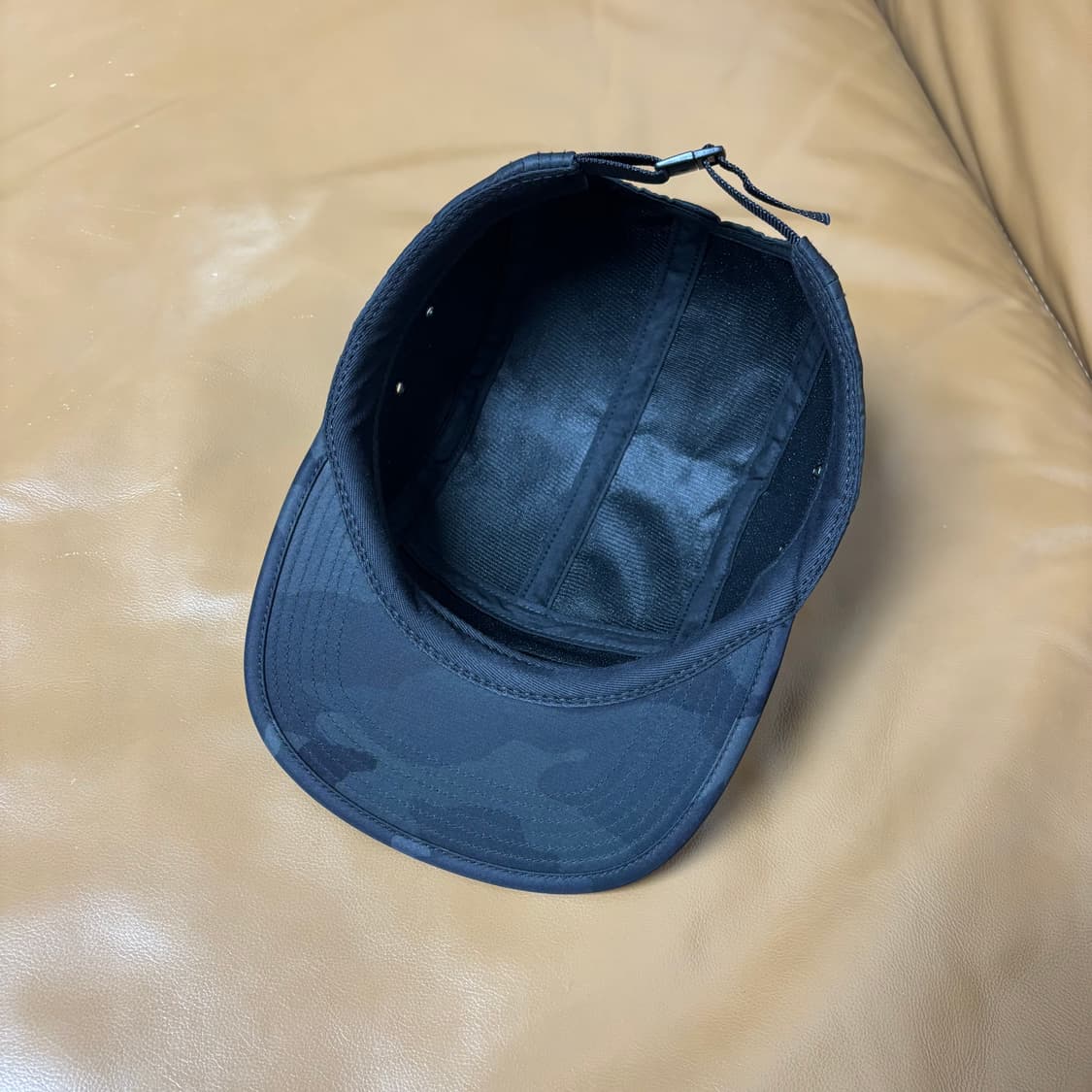 슈프림 캠프캡 모자 박스로고 나일론 카모 블랙 상품이미지6