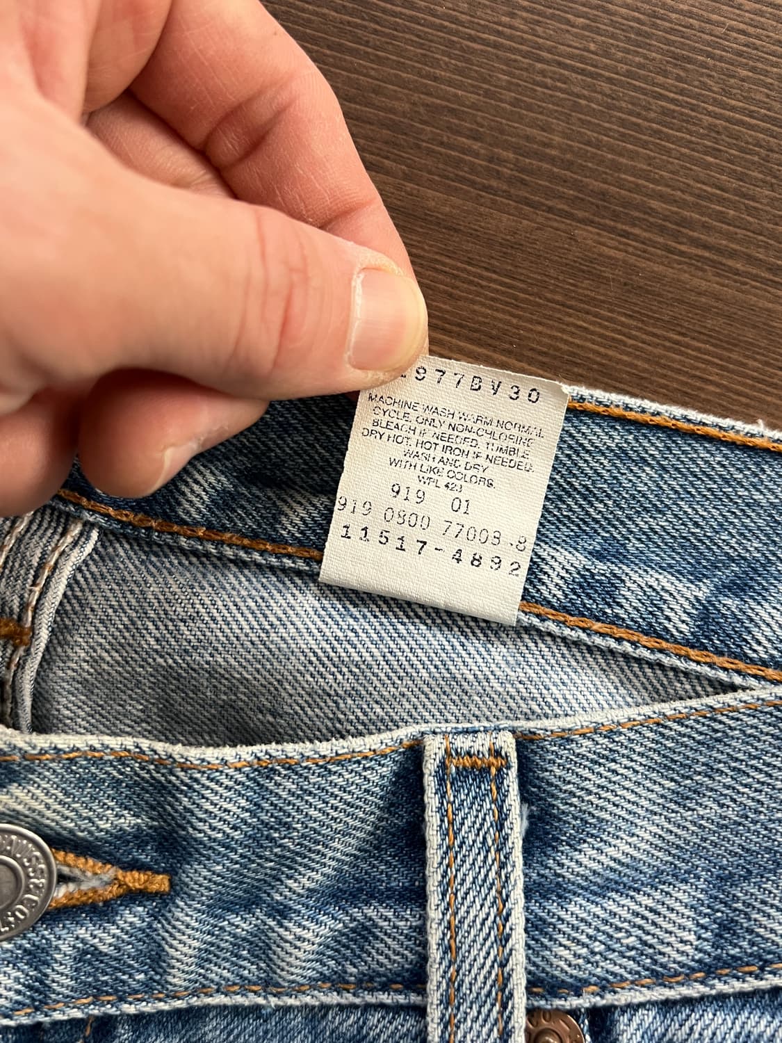00s Levis 리바이스 517 부츠컷 연청 데님 팬츠  상품이미지7