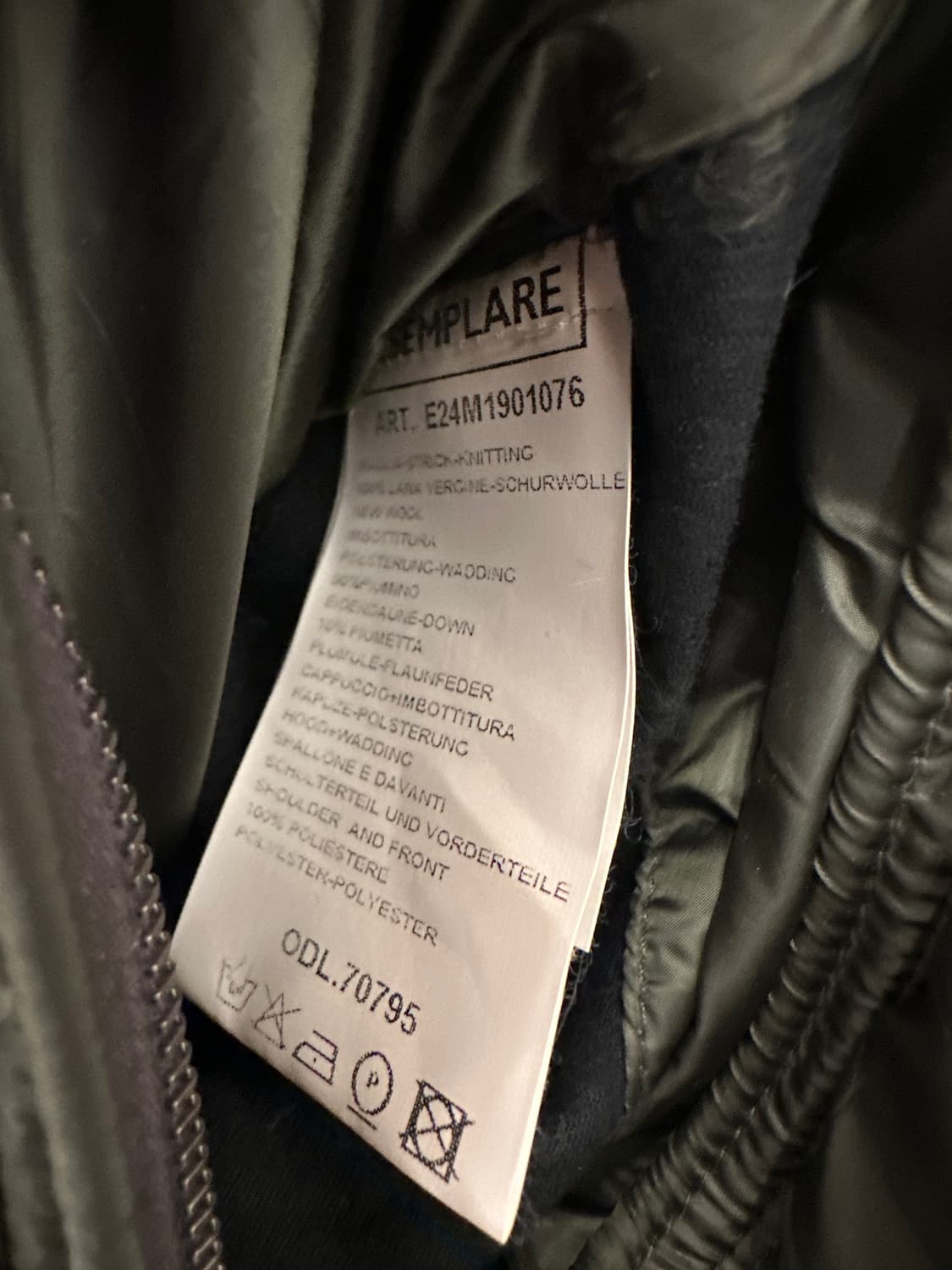 Esemplare 패딩 니트 집업 상품이미지6