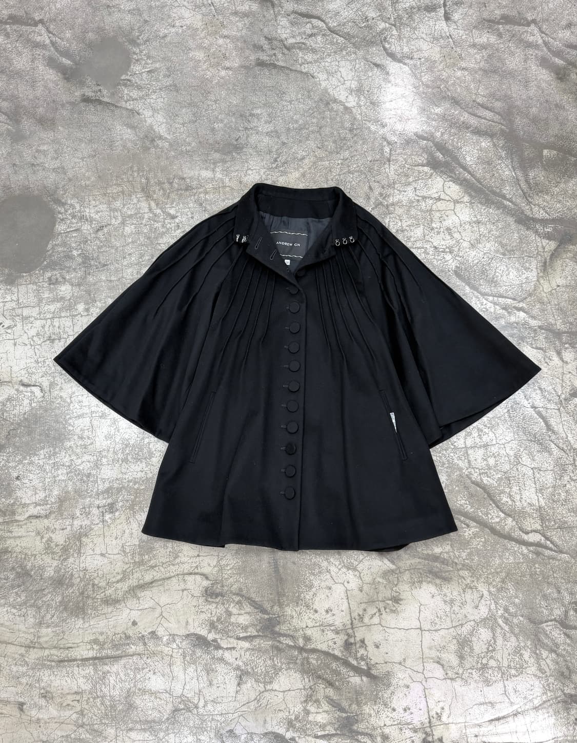 France ANDREW GN Pleated Short Coat 상품이미지1