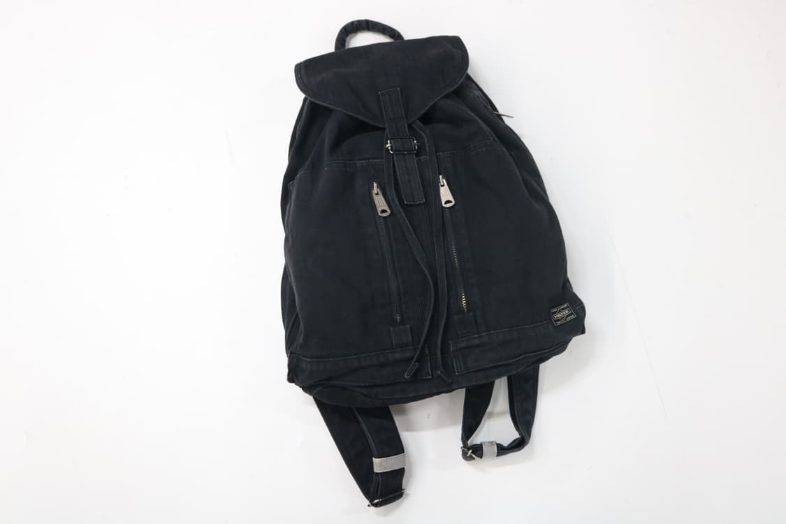 PORTER 포터 요시다컴퍼니 블랙 코튼 캔버스 백팩 상품이미지2