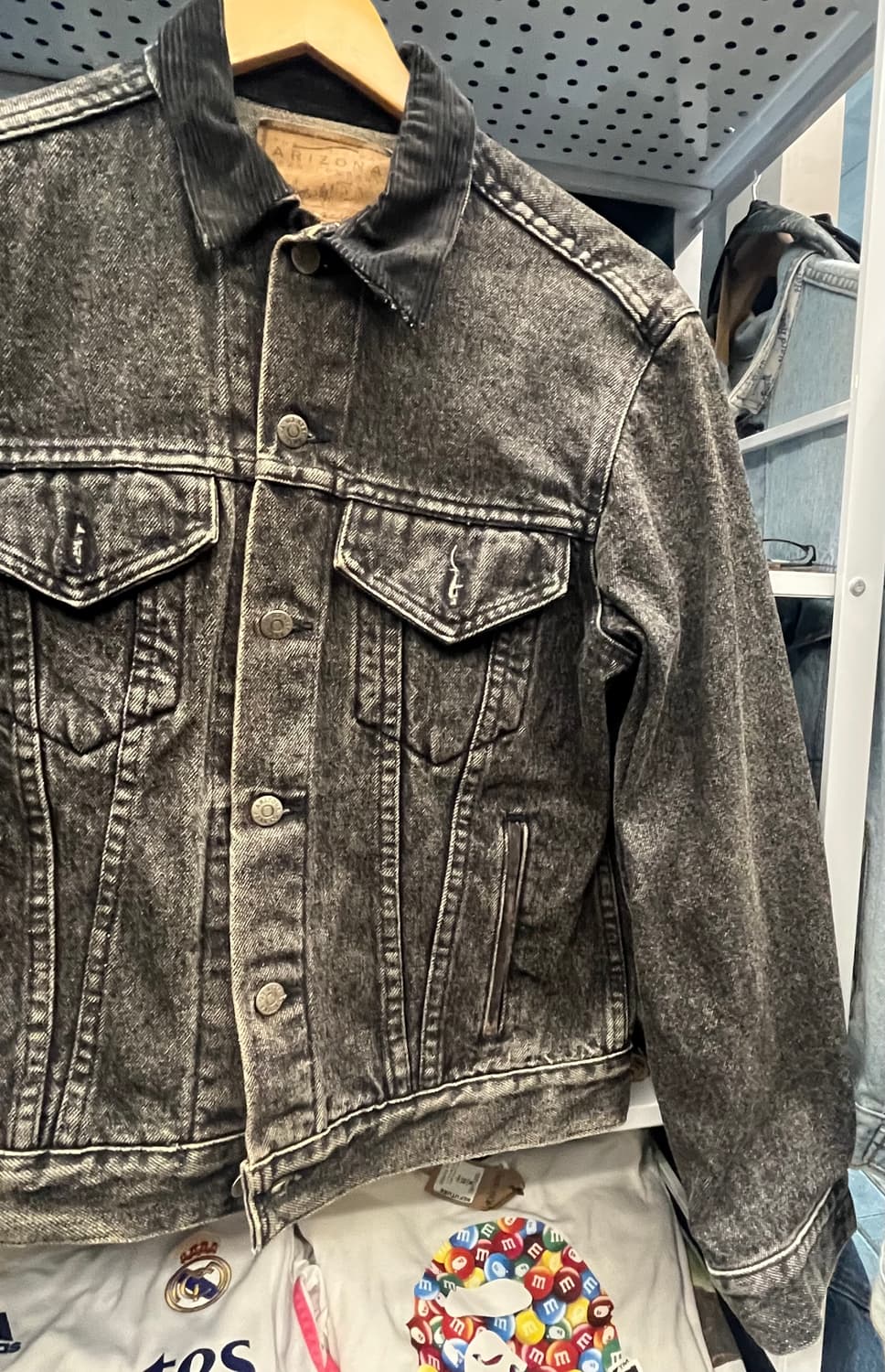 90s Arizona 흑청 데님 자켓 상품이미지3