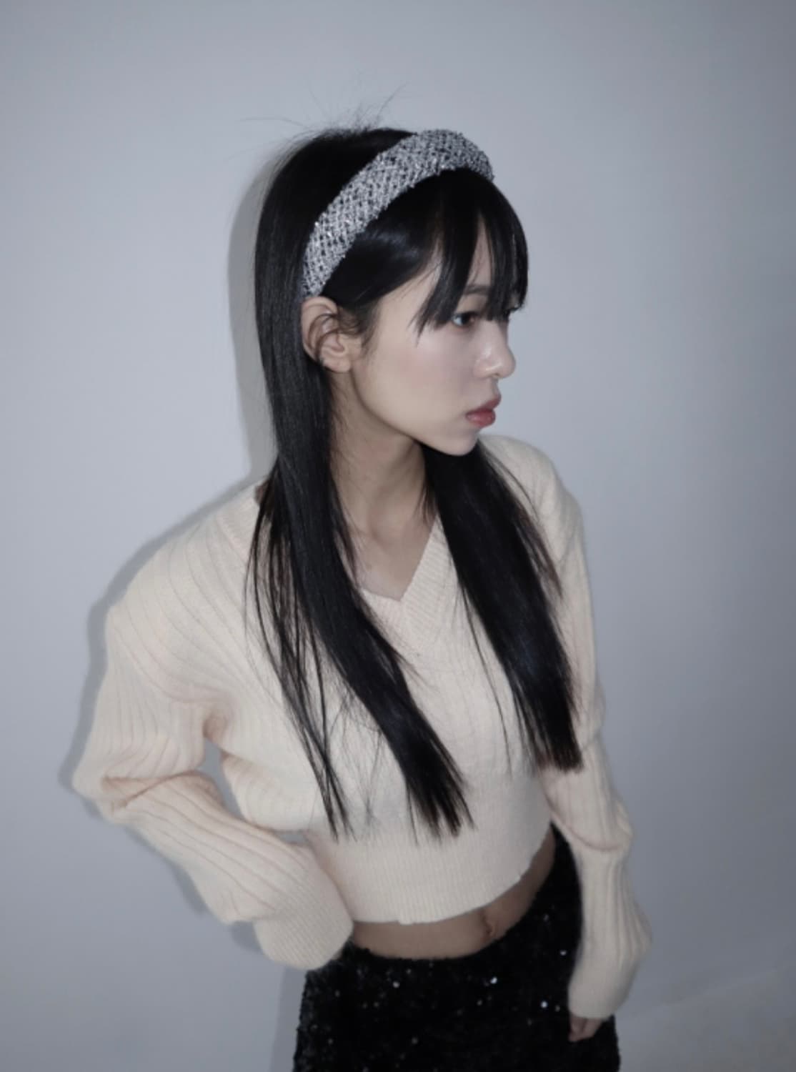 클라따 tweet hair band 은색 헤어밴드 머리띠 상품이미지7