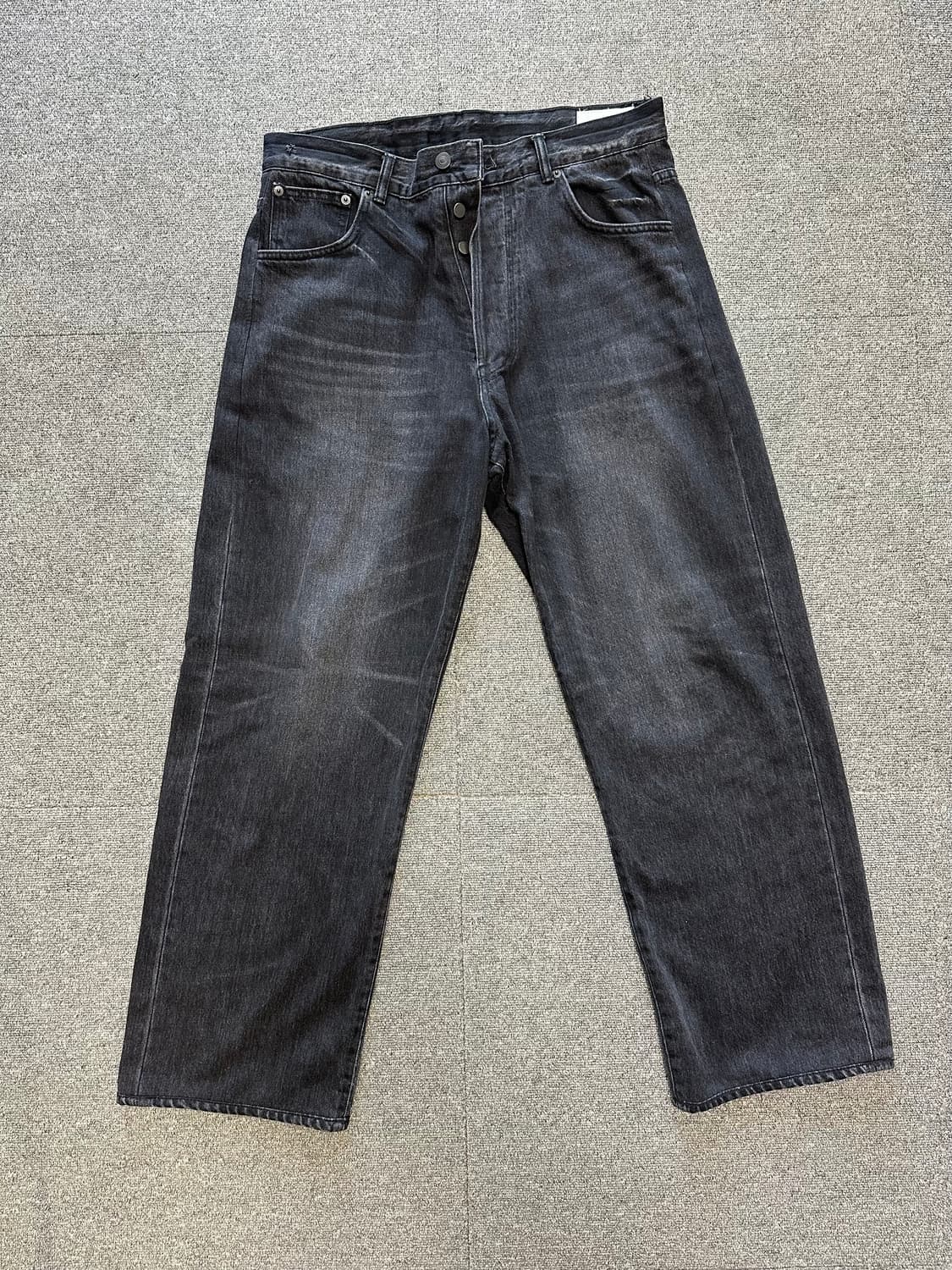 이얼즈어고 오카야마 워시드 데님 블랙 3사이즈 상품이미지1