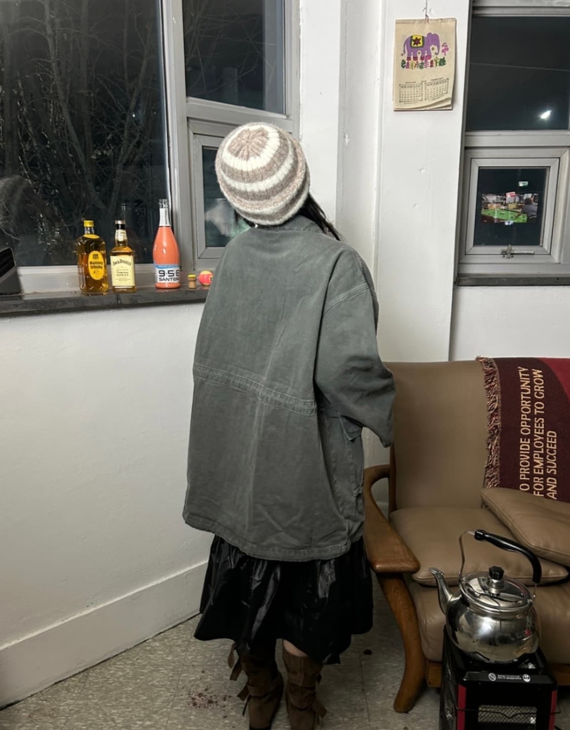 빈티지 야상 사파리 자켓 상품이미지5