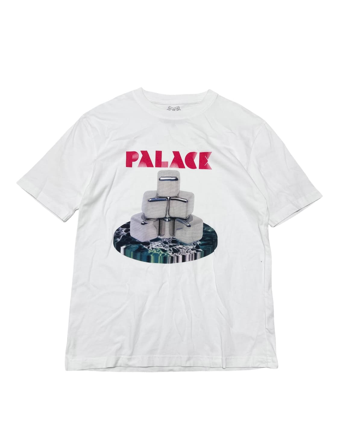 PALACE 팔라스 큐브 흰색 반팔티 상품이미지1