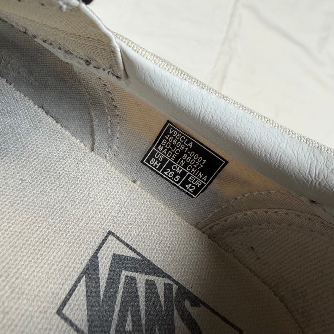 반스 체커보드 슬립온 스니커즈 운동화 265 상품이미지7