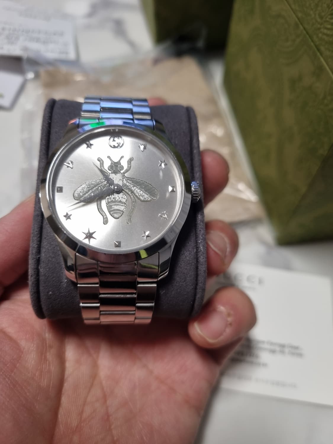 구찌  꿀벌 시계  쿼츠 38mm 상품이미지3