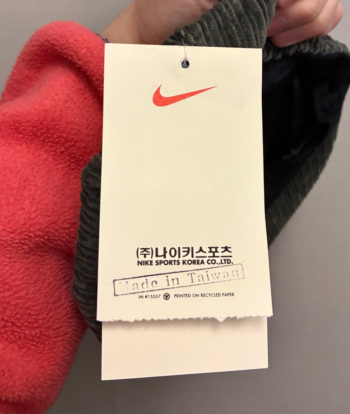90s NIKE 나이키 빈티지 코듀로이 헌팅캡 베레모 올리브카키 상품이미지10