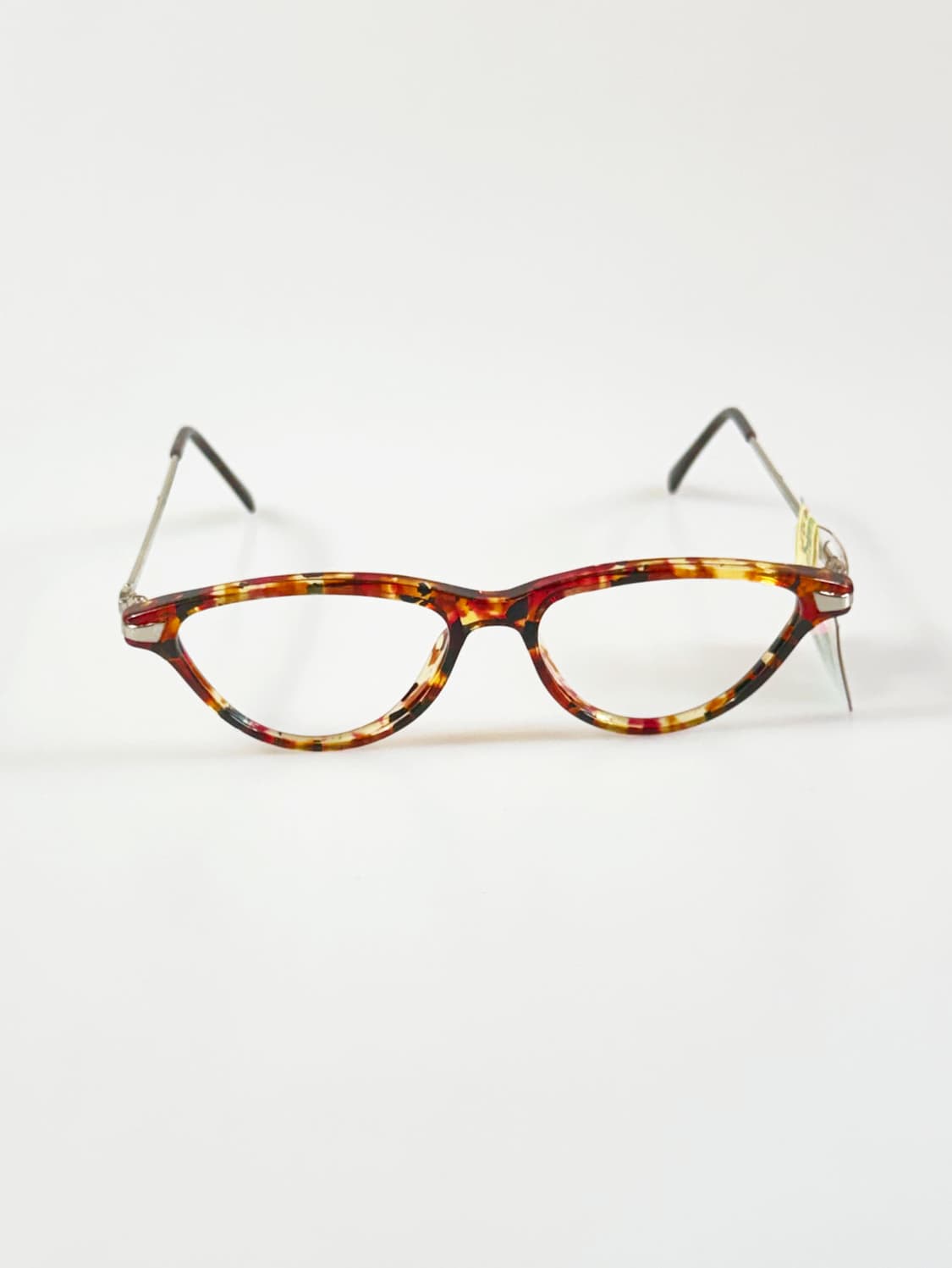 90s SEVA SCHAN 캣아이 뿔테 마블 빈티지 안경 상품이미지2