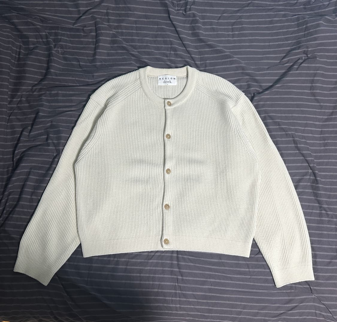 (XL) 비슬로우X데릭 라운드 가디건 아이보리 상품이미지2