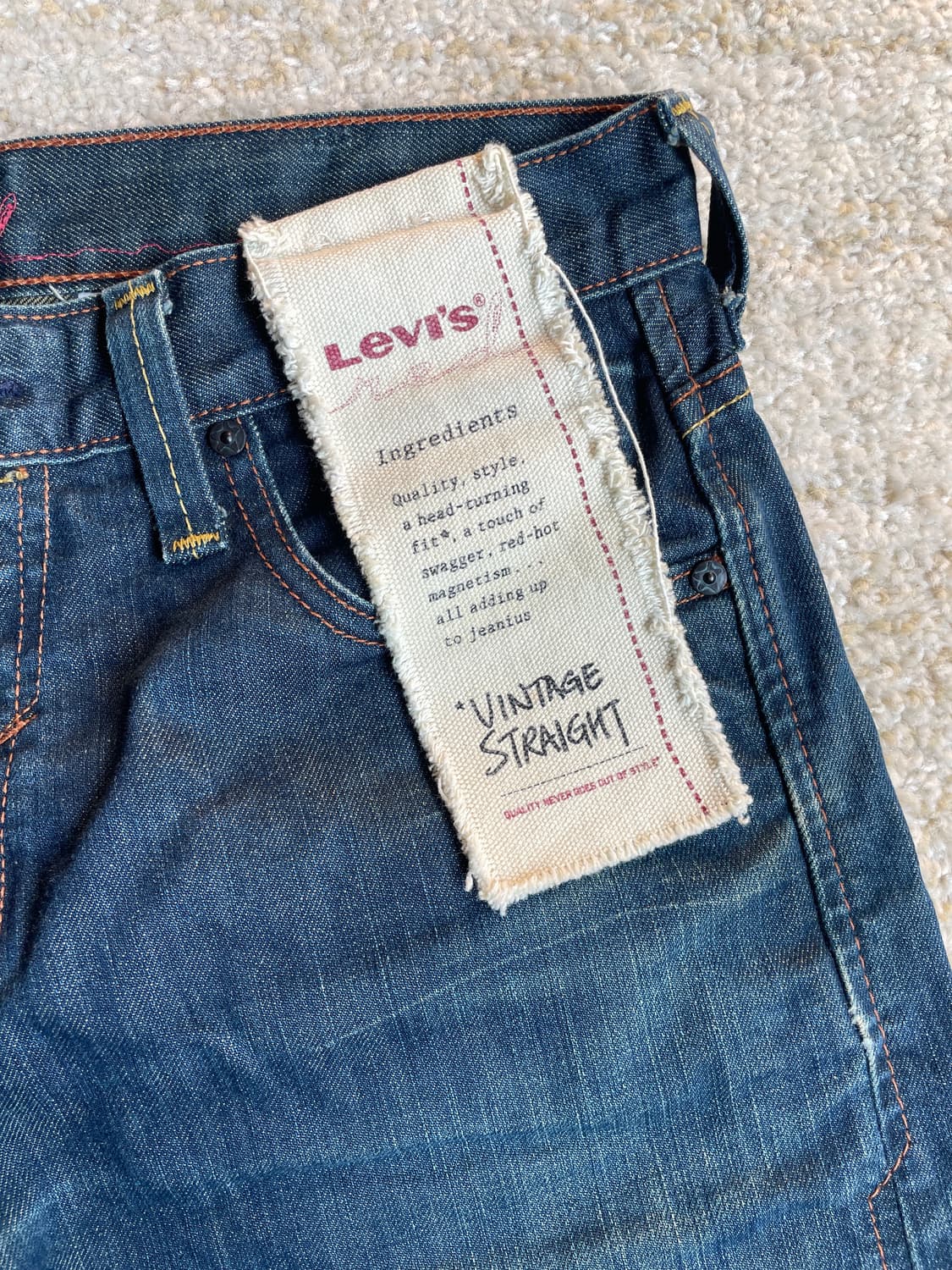 [30] 00s Levis 리바이스 레드 라인 빈티지 스트레이트 데님 상품이미지2