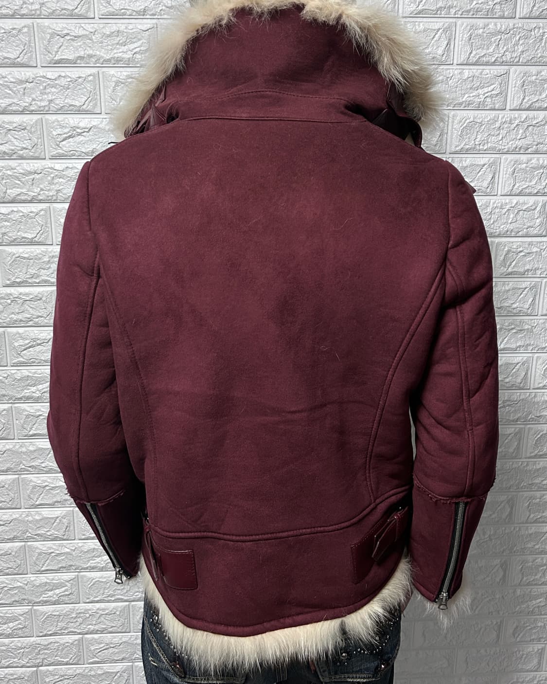 시슬리 여우 퍼 하이넥 자켓 상품이미지3