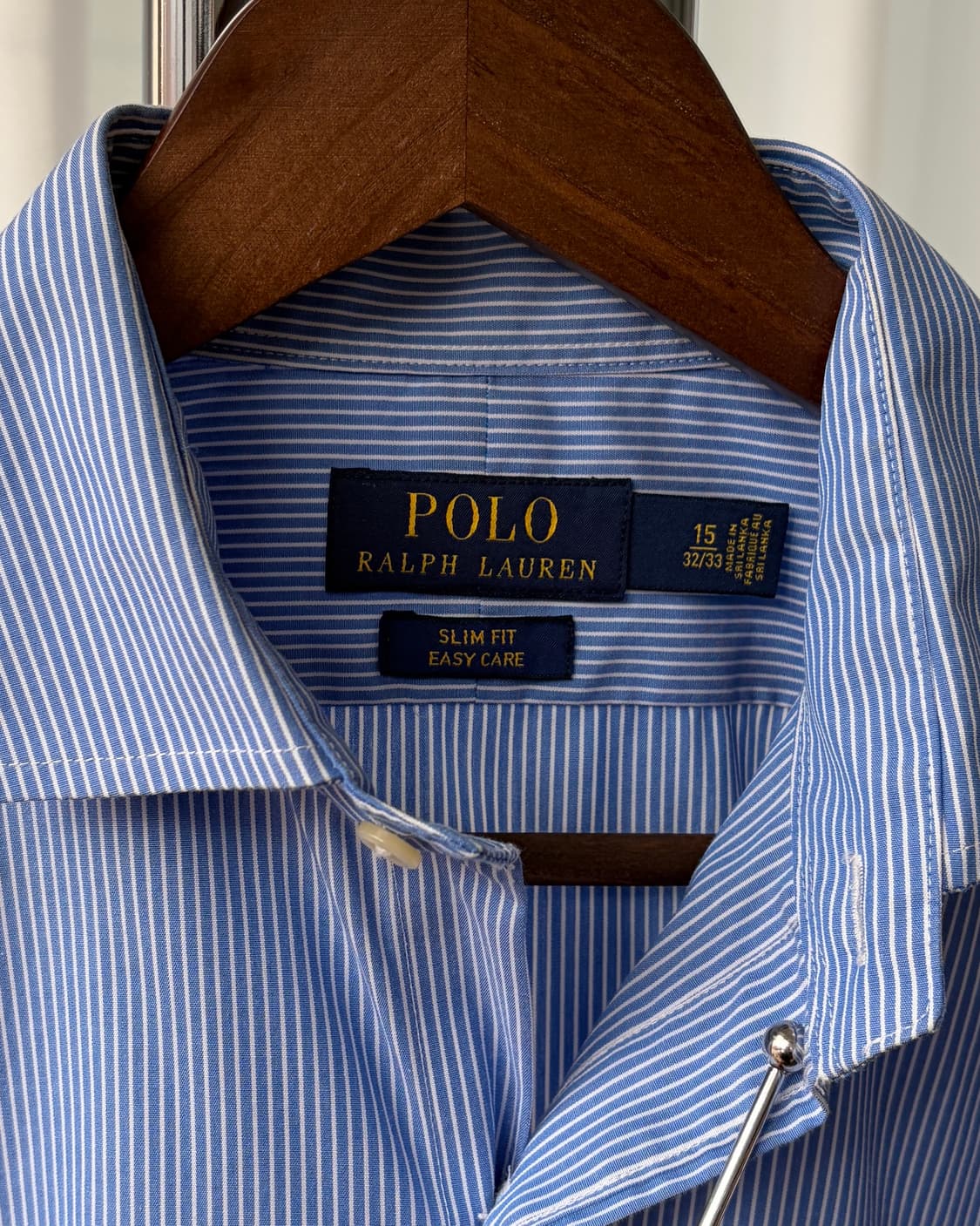 [S]폴로 랄프로렌 슬림핏 이지케어 스트라이프 셔츠 상품이미지7
