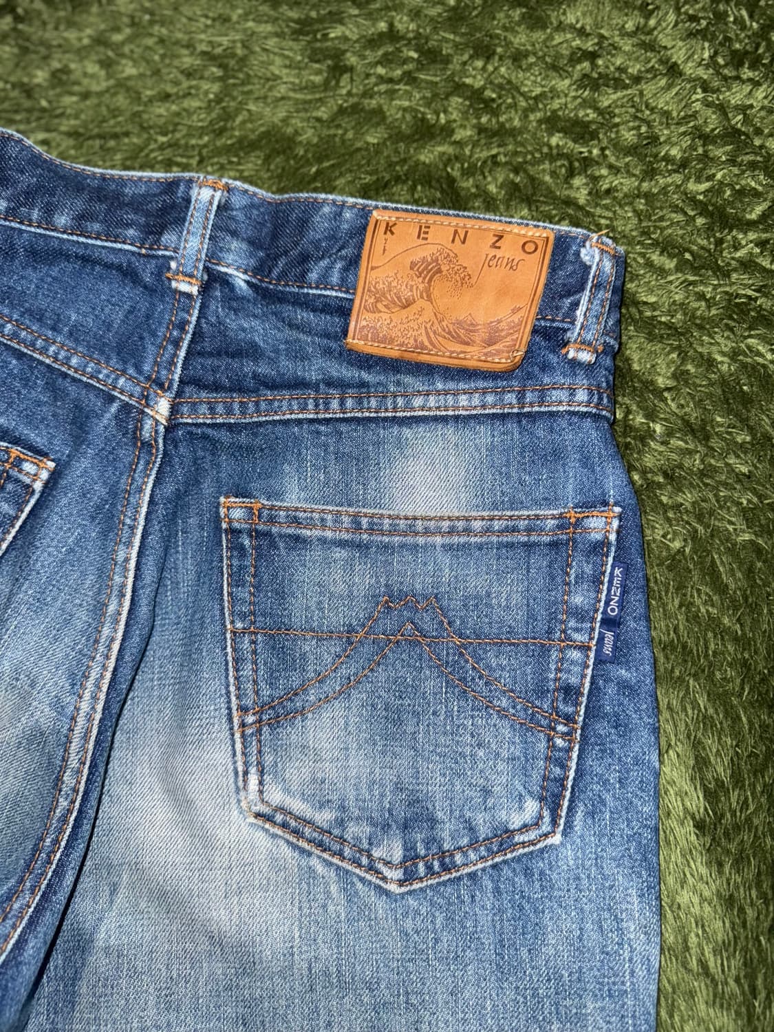 90s Kenzo Jeans 겐조 버튼 플라이 빈티지 워싱 데님 팬츠 상품이미지8