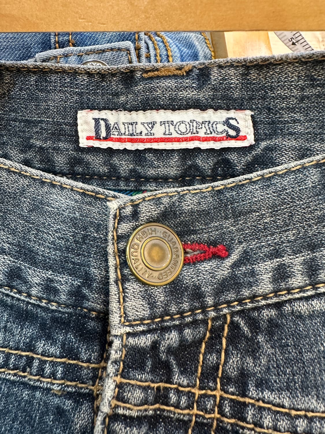 32) 데일리 토픽스 일본 빈티지 체크 포인트 워싱 청바지 상품이미지3