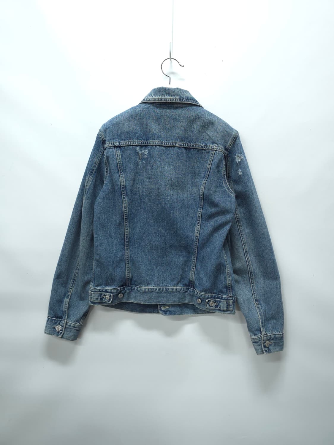 베네통 빈티지 워싱 데님 자켓(메이드인이태리,55사이즈) 상품이미지7