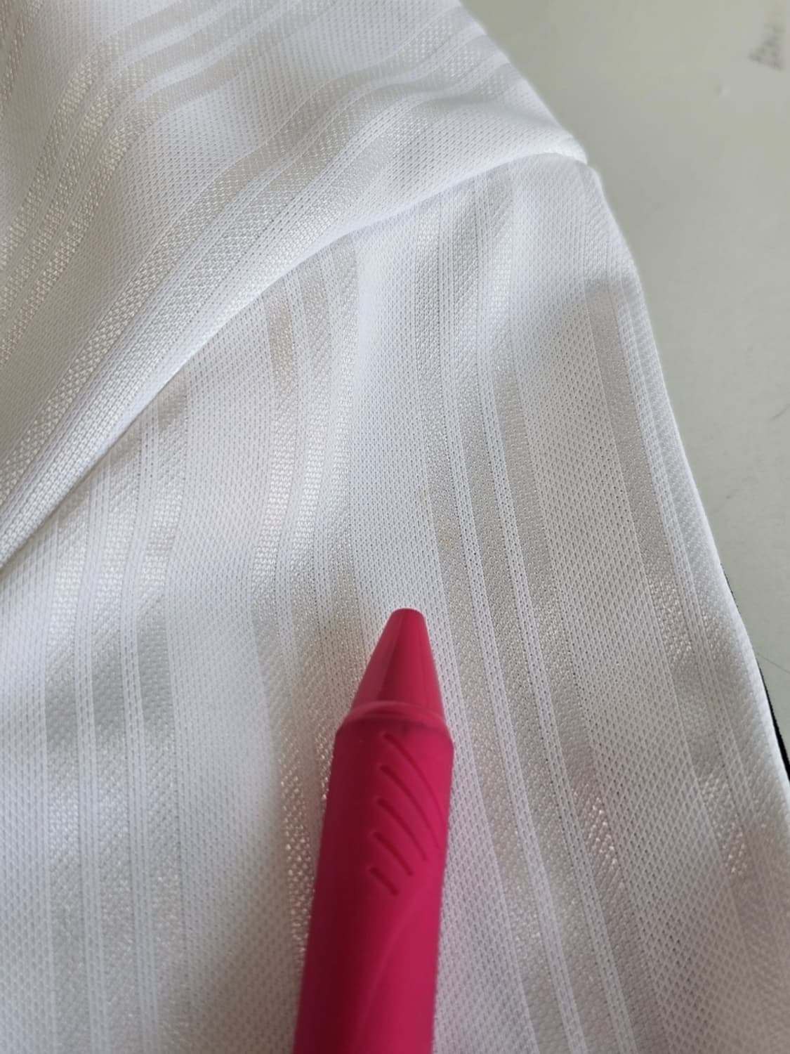 아디다스 아디컬러 풋볼 자카드 브이넥 크롭 폴로 셔츠 화이트 M 상품이미지6