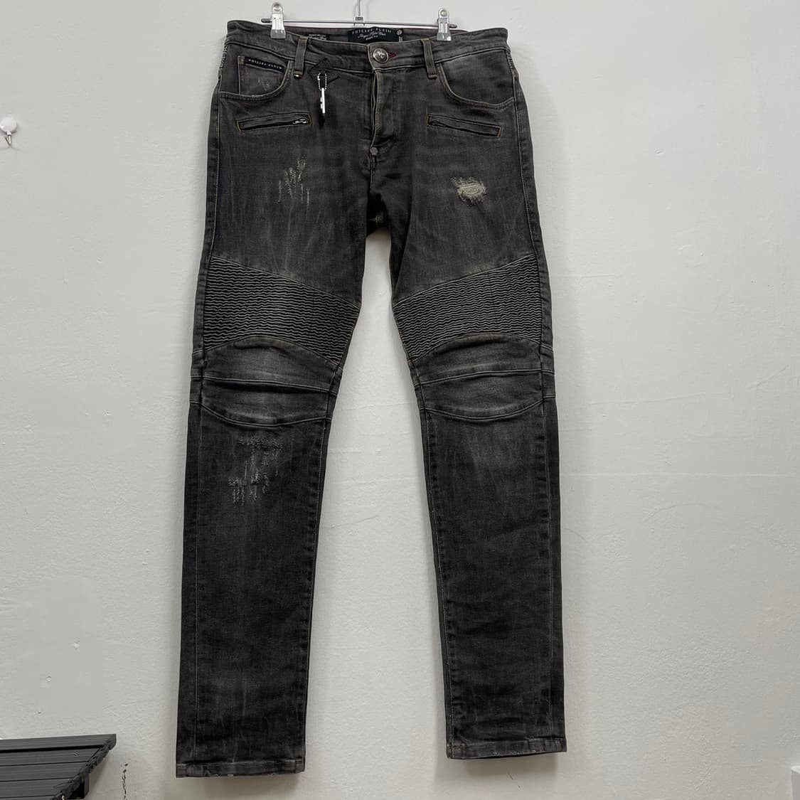 필립 플레인 Philipp Plein 그레이 바이커 진 31 상품이미지9
