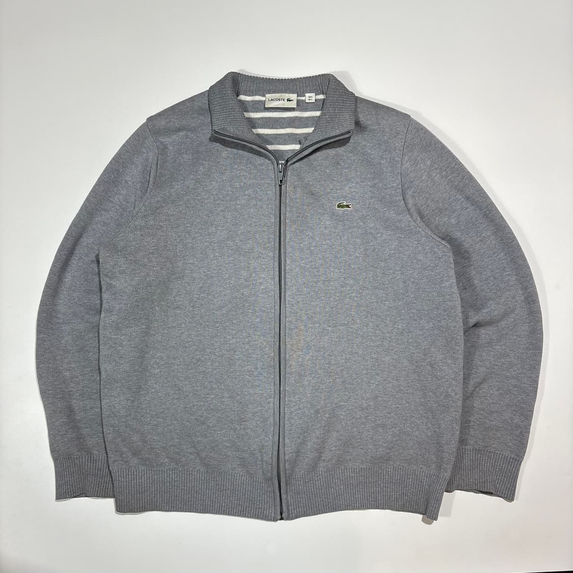 라코스테 그레이 집업 니트 가디건 상품이미지1