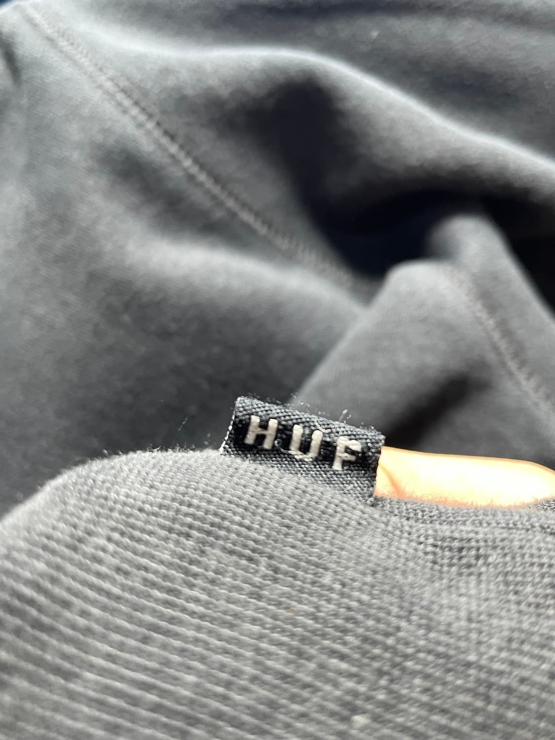 HUF 후드티 블랙 로고 프린팅 상품이미지2