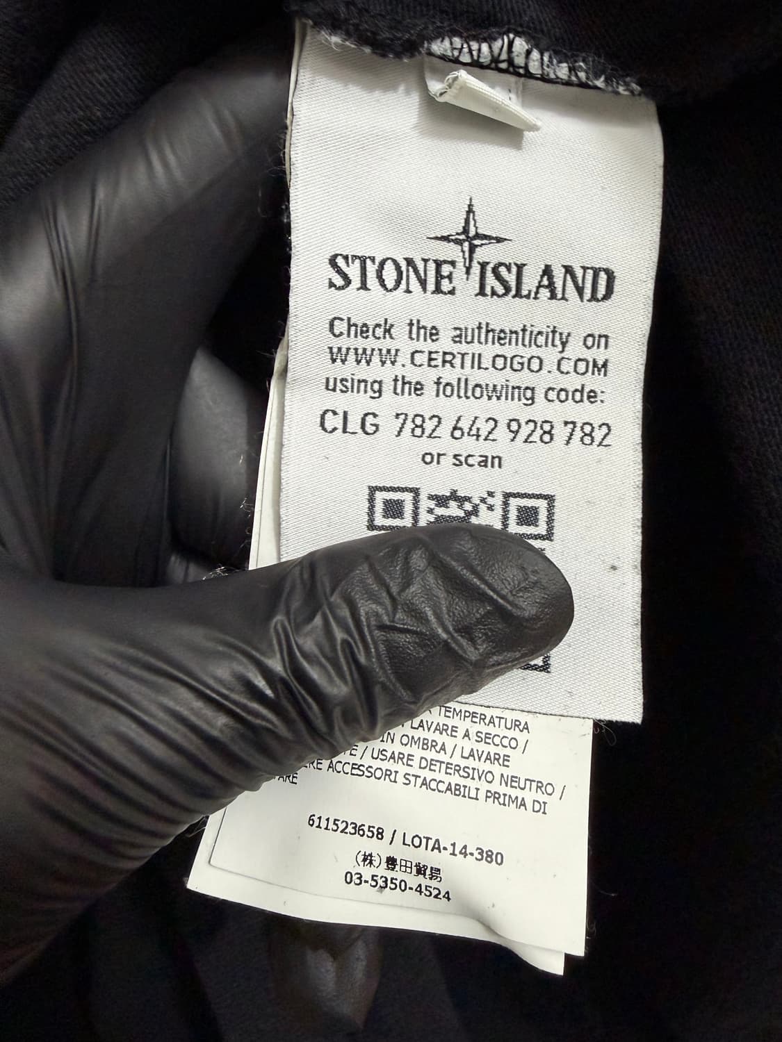 스톤아일랜드 정품 브이넥 긴팔티 블랙 상품이미지7