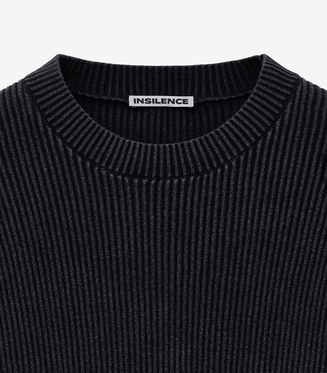 인사일런스 피그먼트 다잉 니트 WASHED BLACK L사이즈 상품이미지6